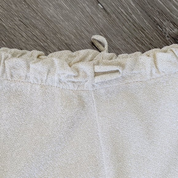 70s vintage metallic silver halter crop top maxi skirt two piece - Picture 7 of 7